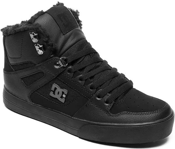 DC Pure High-Top WC WNT Shoes, Black, Men, 8.5