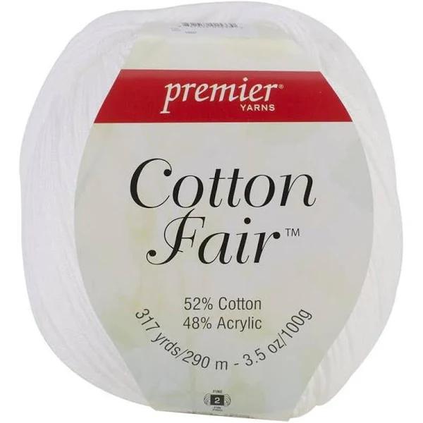 Premier Yarns Cotton Fair Solid Yarn-White