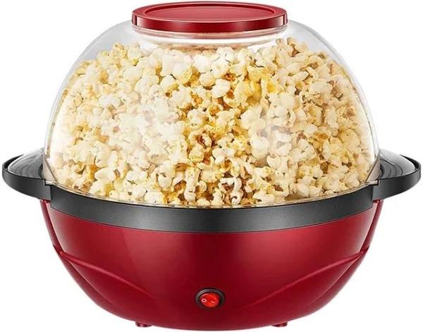 2-in-1 Popcorn Maker With Nonstick Plate and Quick-heat Technology