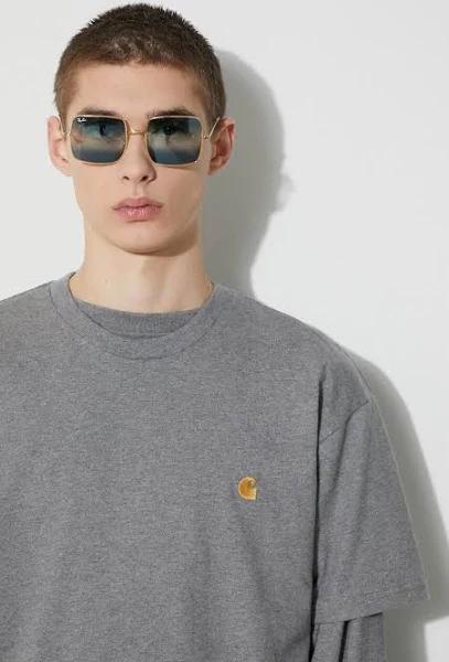 Carhartt WIP Chase T-Shirt (Dark Grey Heather / Gold)