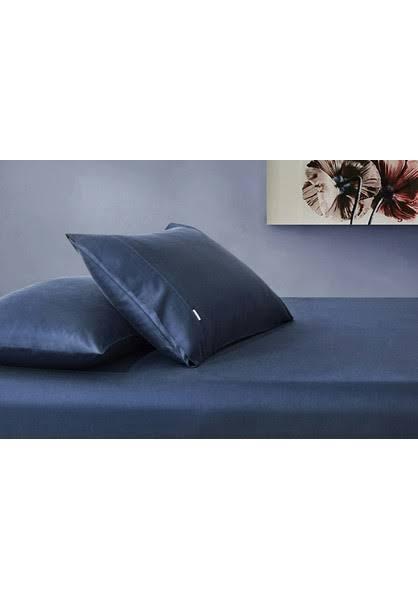 Gioia Casa Bamboo Cotton Fitted Sheet Combo Set - Navy Blue - Queen - AfterPay & zipPay Available