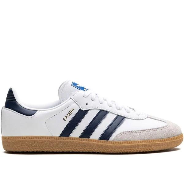 Adidas Samba OG Cloud White Night Indigo Shoes - Size 9 - Cloud White / Night Indigo / Gum