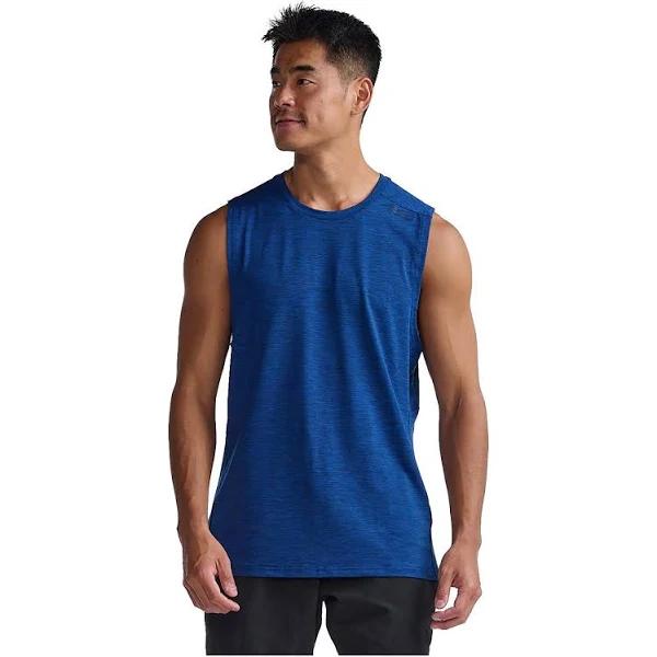 2XU Men's Motion Tank Blue / M