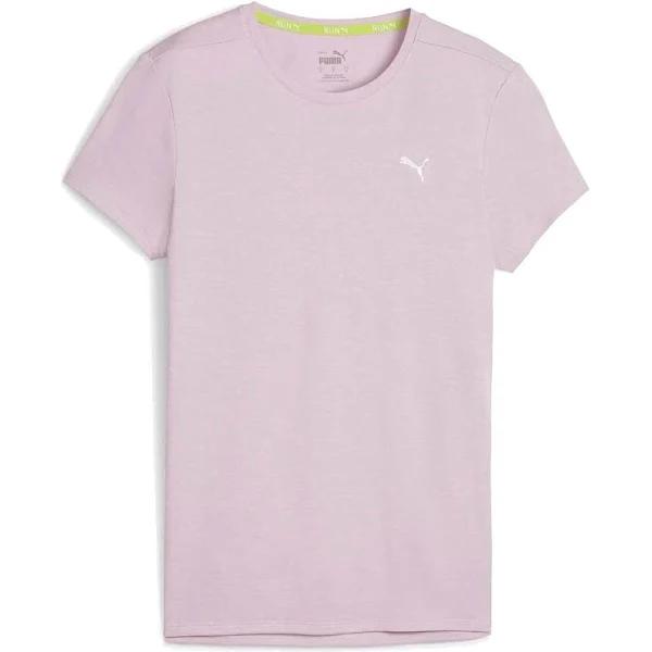 Puma Women's Run Favourite Heather Short Sleeve Tee Purple / S