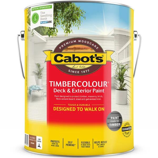 Cabot's Timbercolour Deck & Exterior Paint Brown 10L