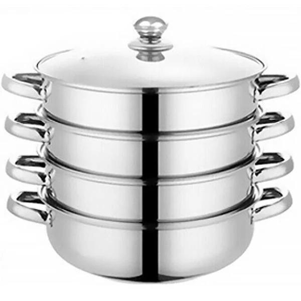 Stainless Steel Steamer Meat Vegetable Cooking Steam Pot Cookware