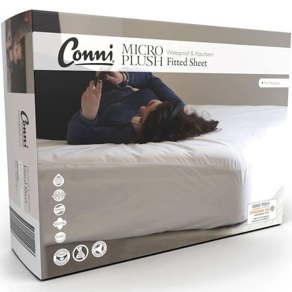 Conni Micro-Plush Double Waterproof Fitted Sheet