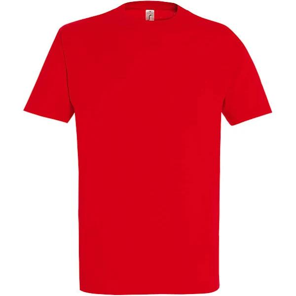 SOLS Mens Imperial Heavyweight Short Sleeve T-Shirt (Red) (XS)