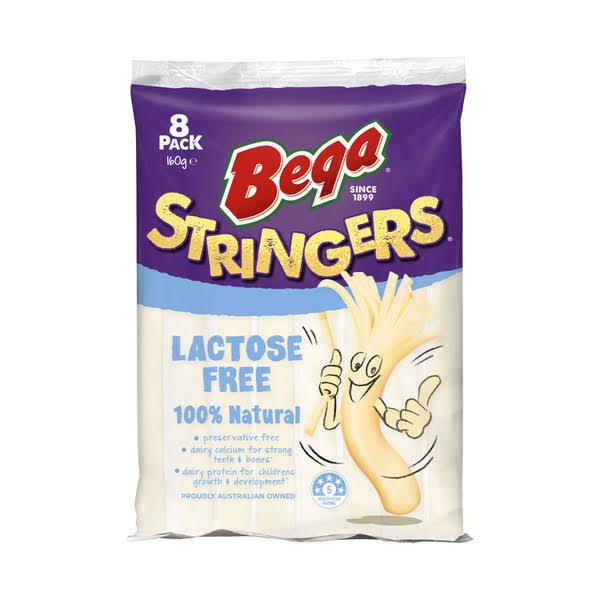 Bega Cheese Stringers Lactose Free 8 Pack 160g