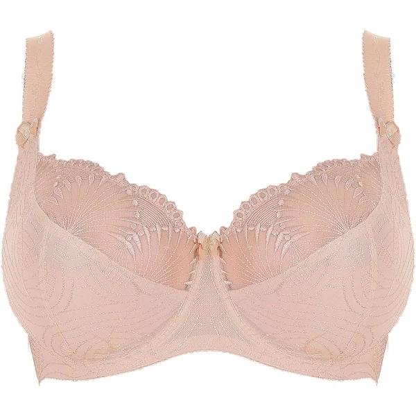 Nessa Selena Beige Embroidered Non-Padded Bra