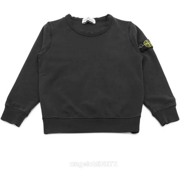 Stone Island - Black Cotton Sweatshirt