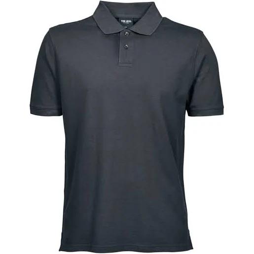 Tee Jays Mens Heavy Pique Short Sleeve Polo Shirt Dark Grey L