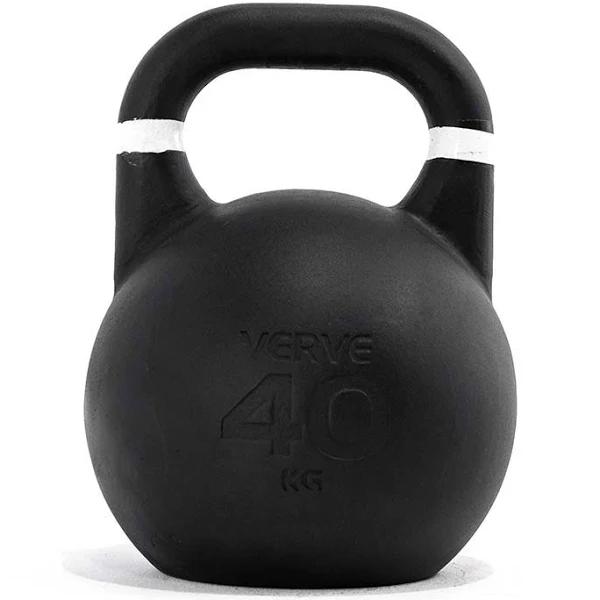 Verve Competition Powder Coated Kettlebells – Verve Fitness 40kg - White Ring