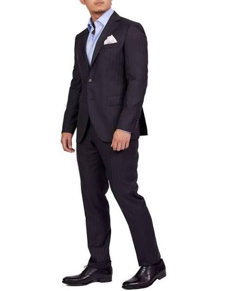 Henry Sartorial Boston Suit Charcoal Reg Charcoal Reg / 52