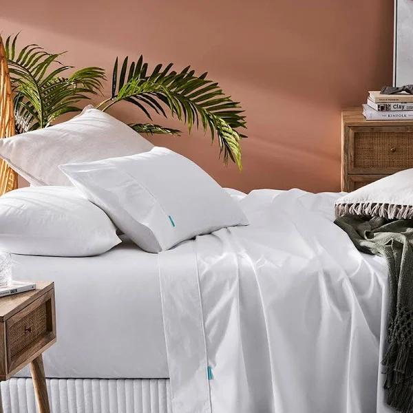 Adairs 300TC Fresh White Sheet Set - Double