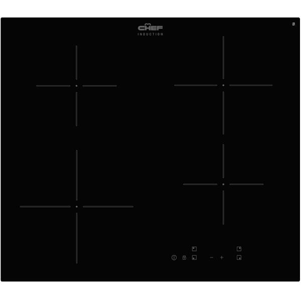 Chef 60cm 4 Zone Induction Cooktop - CHI644BB