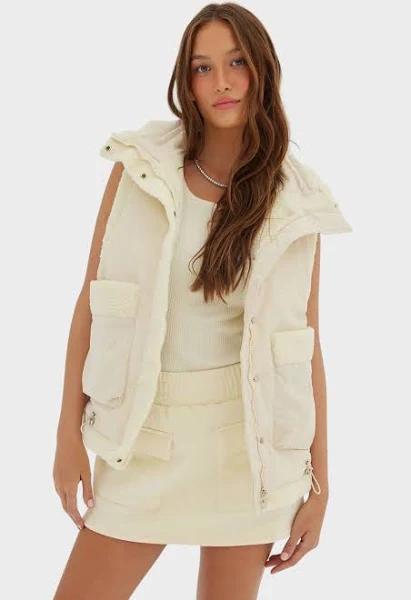 Toast Society Shearling Vest Ivory / S