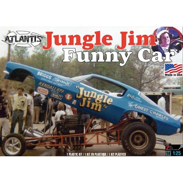 Atlantis Plastic Model Kit-1971 Jungle Jim Camaro Funny Car -H1440