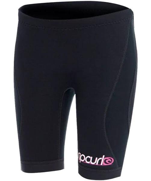 Rip Curl Girls Dawn Patrol 1mm Neoprene Shorts 6 / Black