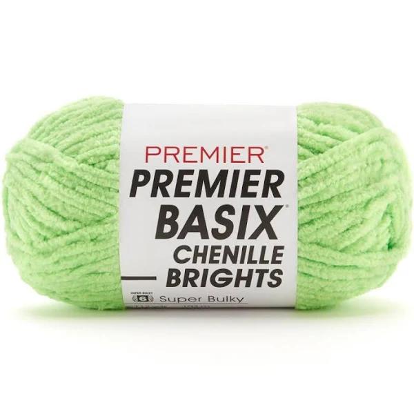 Premier Basix Chenille Brights Yarn - Kiwi