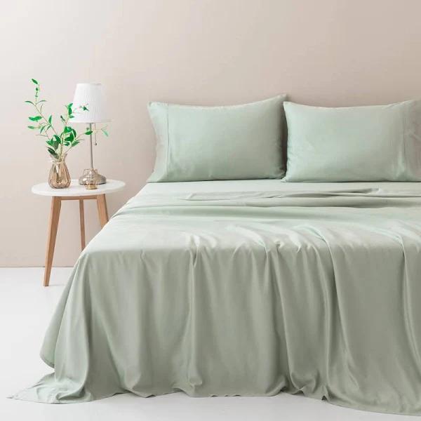 100% Organic Bamboo Sheet Set, Sage / King Single