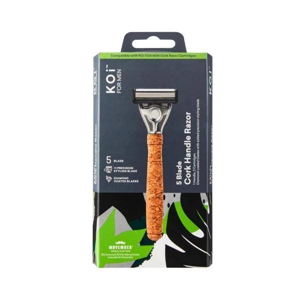 Koi for Men Cork 5 Blade Razor Kit