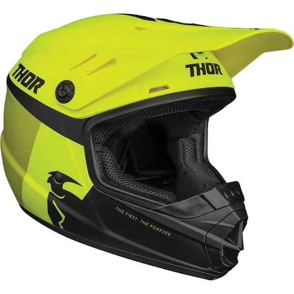 Thor 2021 Sector Racer Acid/Lime Kids Helmet - S