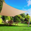 Instahut Sun Shade Sail Cloth Shadecloth Outdoor Canopy Square 280gsm 5x5m