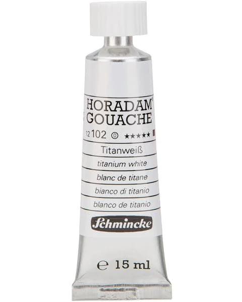 Schmincke : Horadam Gouache Paint : 15ml : Titanium White