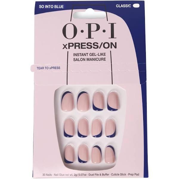 OPI So Into Blue xPRESS/ON Instant Gel-Like Salon Manicure