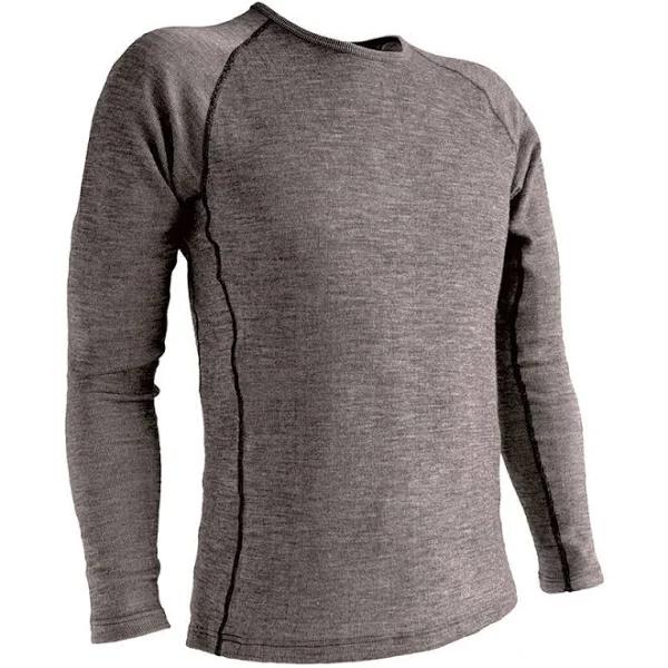 Wilderness Wear Wilderness Men Long Sleeve Crew Neck Winter Thermal Top Size S Base Layer Black