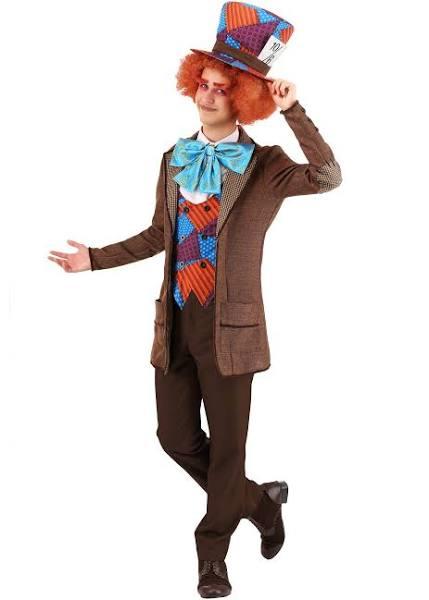 Wild Mad Hatter Adult Costume | Adult | Mens | Yellow/Blue/Orange | M | Fun Costumes