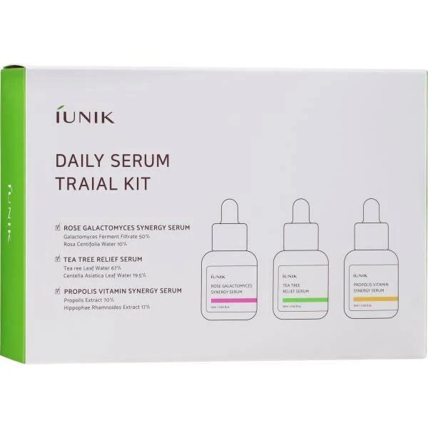 iUNIK, Daily Serum Trial Kit, 3 Piece Set