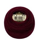 DMC Pearl Cotton Ball Size 12 141yd-Dark Garnet -116 12-814