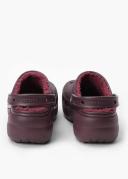 Crocs Unisex Classic Platform Lined Clog - Dark Cherry