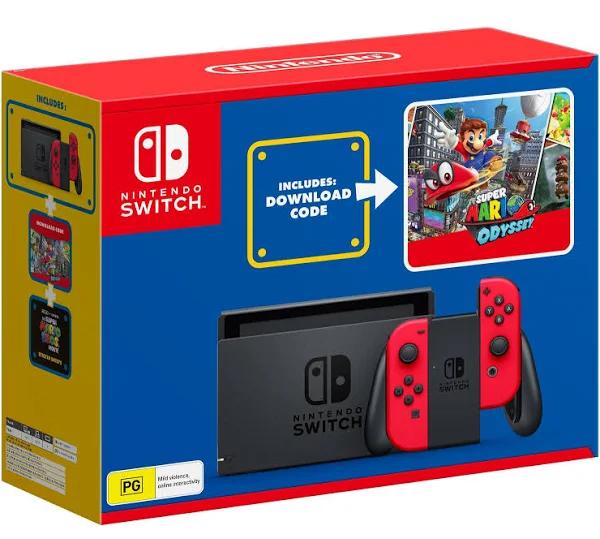 Nintendo Switch Console Super Mario Odyssey Bundle