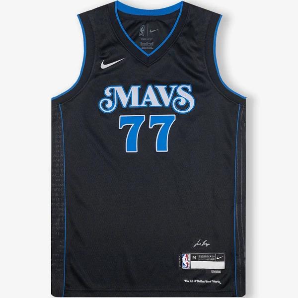 Nike Luka Doncic Dallas Mavericks 2024 City Edition Youth Swingman Jersey - Black Youth L