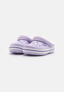 Crocs Kids' Crocband Clog, LAVENDER/NEON Purple, J1