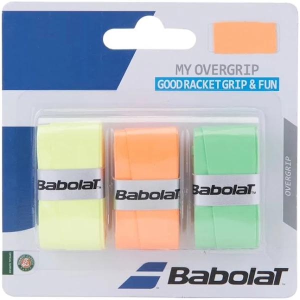 Babolat My Grip Overgrip 3 Pack - yellow/orange/green