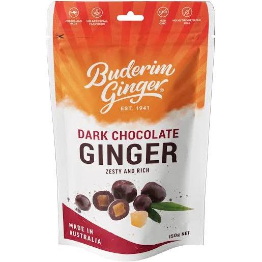 Buderim Ginger Dark Chocolate Ginger 150g