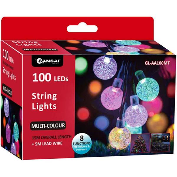 Sansai 100 Led Electric Bubble Decorative/Christmas String Lights Multi-Colour