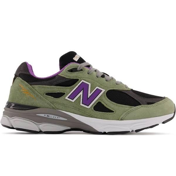 New Balance Men's Made in USA 990v3 Olive Leaf/Black - Size 7