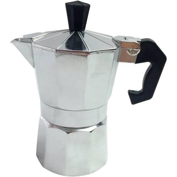 BR 3 Cup Coffee Percolator Moka Espresso Stove Top Maker Perculator Aluminium Stove Top - Silver