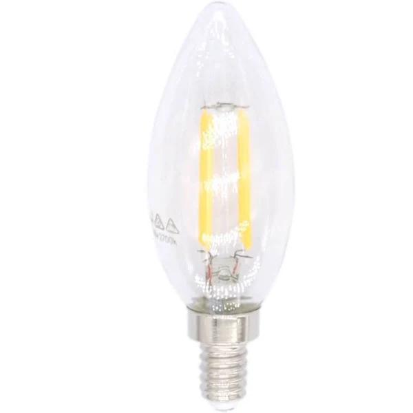 Lusion Candle Filament LED Light Bulb E12 240V 4W W/W 20290