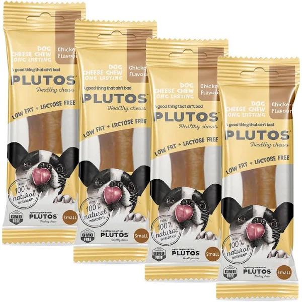 Plutos Healthy Chews Cheese and Chicken Long Lasting Healthy Chew Small Treat For Dogs 160gm by Budget Pet Products