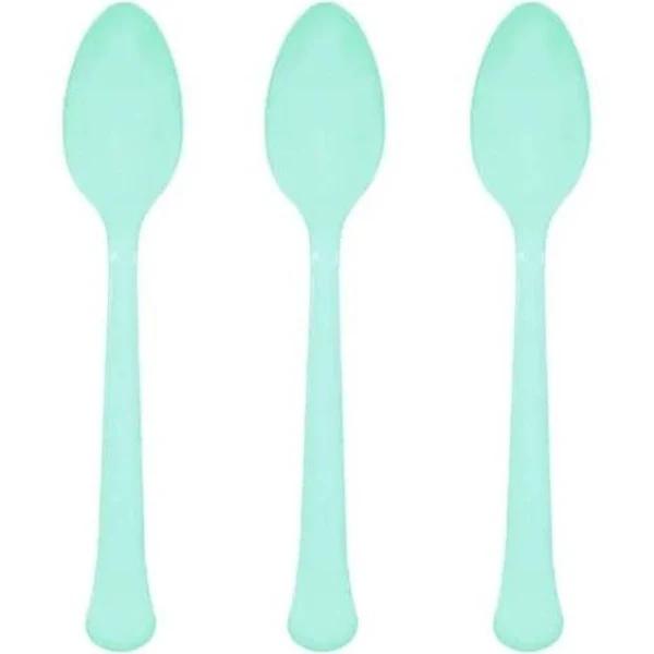 Amscan Robin's-egg Blue Party Supplies Spoons 20 Pack