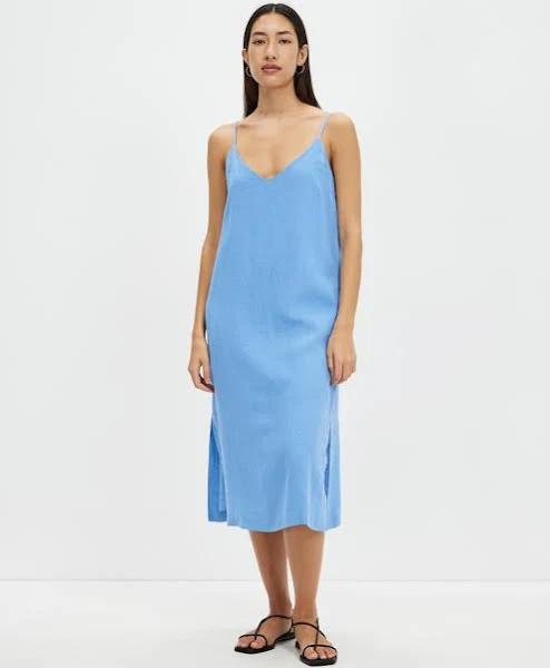 Assembly Label - Women's Vallory Linen Slip Dress - Bahama - Size: 10