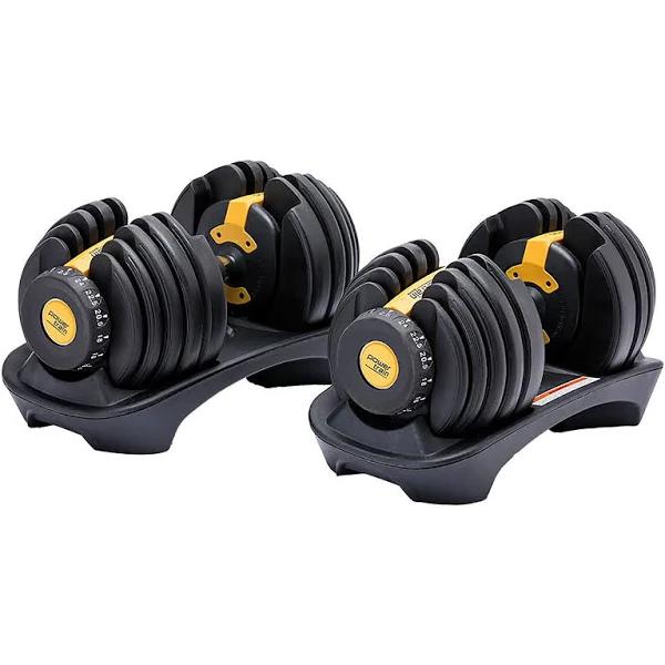 Powertrain 48kg Adjustable Dumbbell Home Gym Set Gold