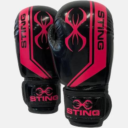 Sting Armalite Black Pink Boxing Gloves - 12oz