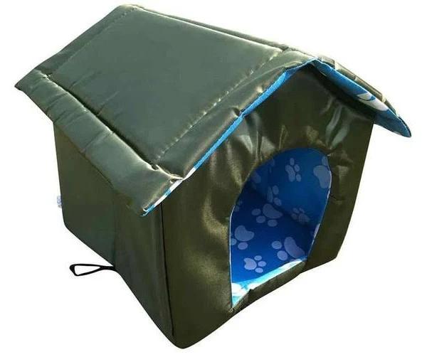 Portable Waterproof & Cold-Proof Warm Pet House - Medium Green